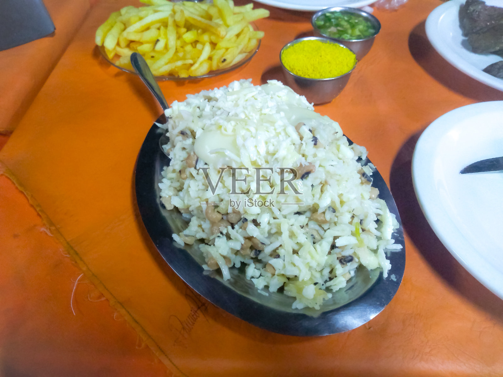 巴西东北部地区的一种普通食物。照片摄影图片