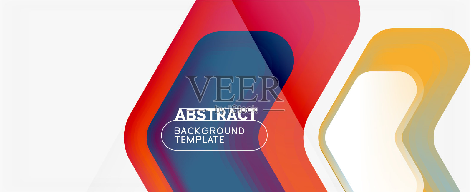 三维箭头几何构成抽象插画图片素材