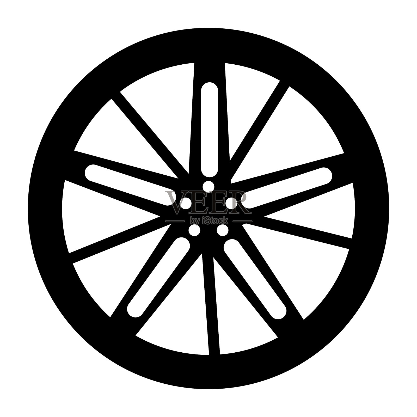 铬轮辋插画图片素材
