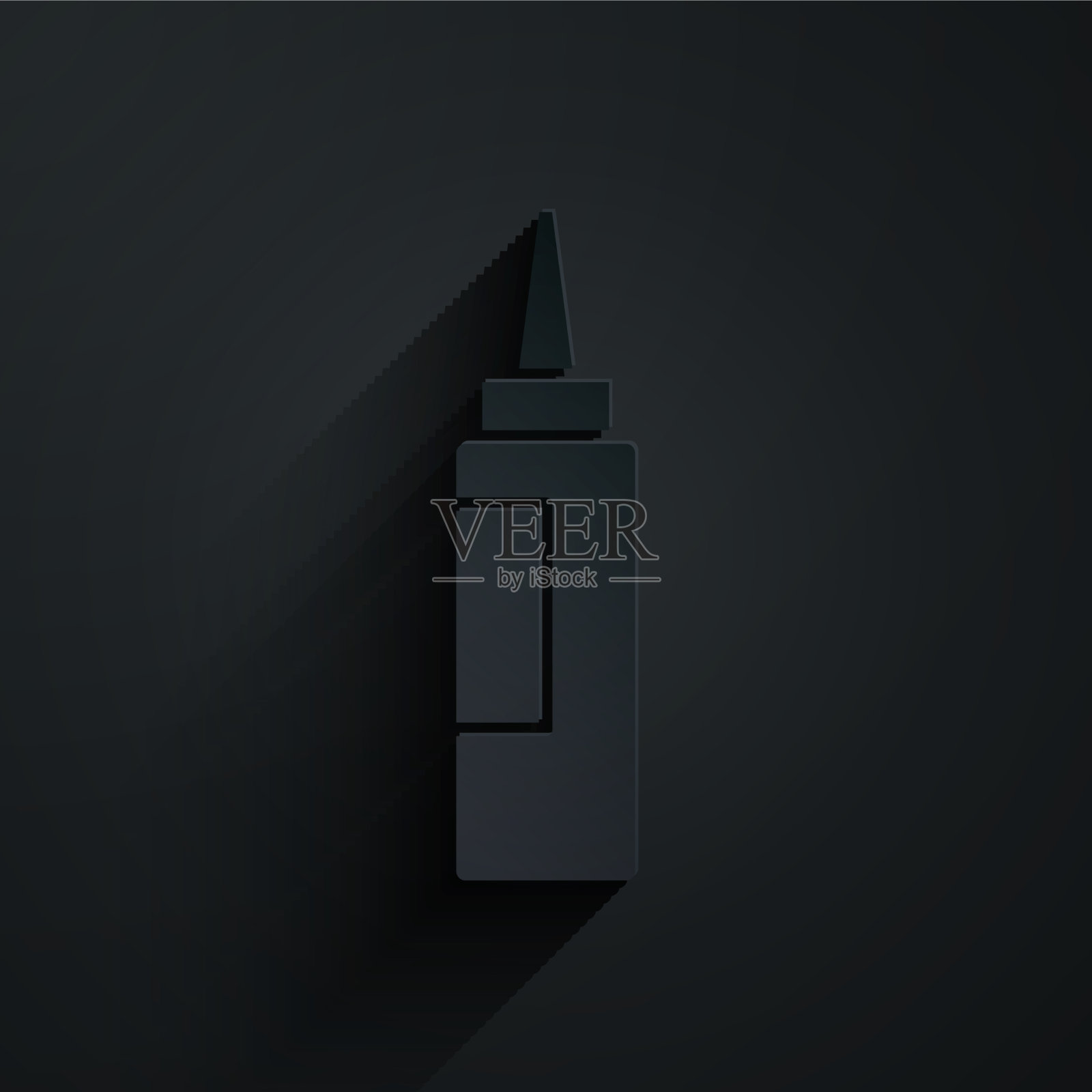 纸切膏或乳液化妆品管图标插画图片素材