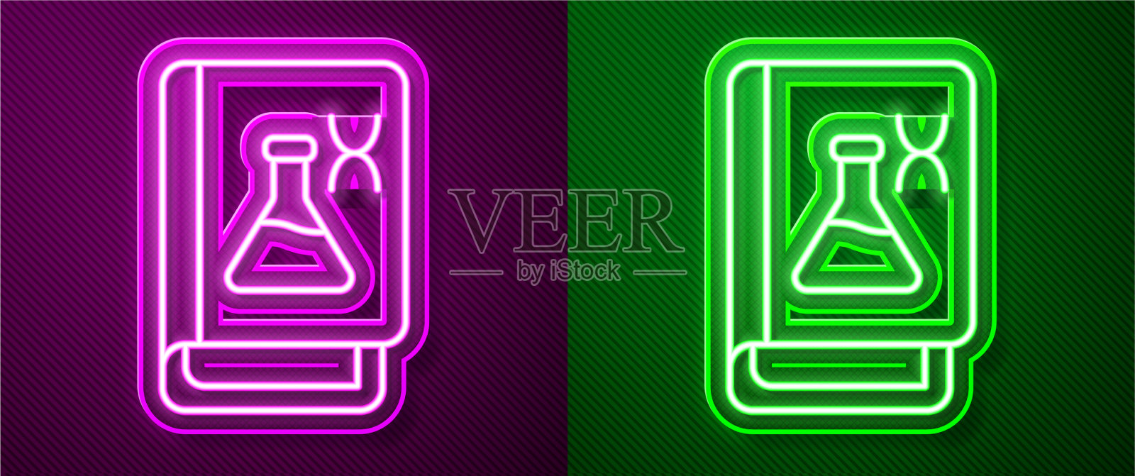 发光的霓虹线基因工程书图标图标素材