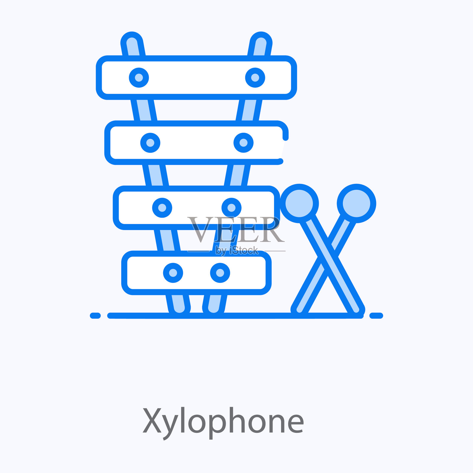 木琴插画图片素材