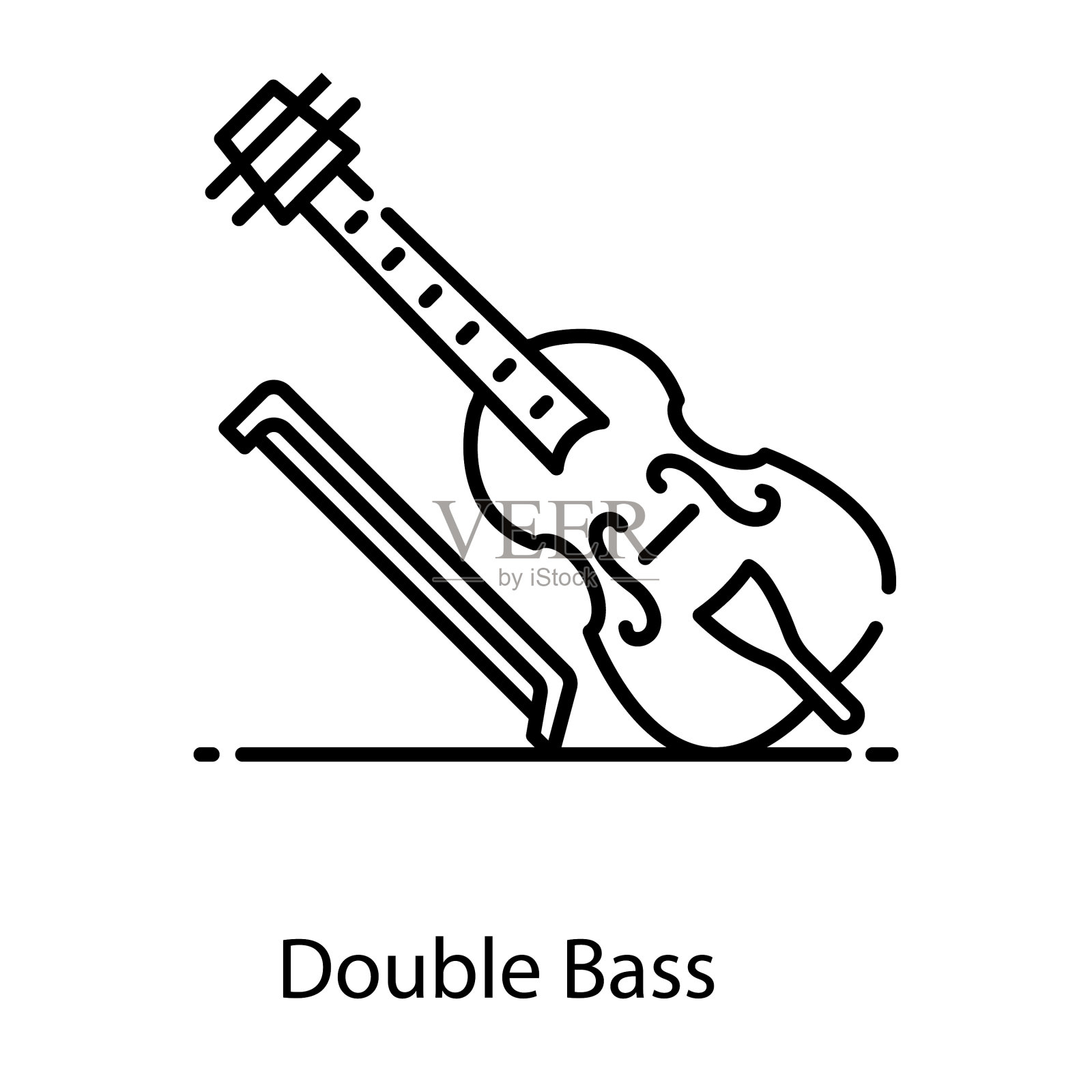低音提琴插画图片素材