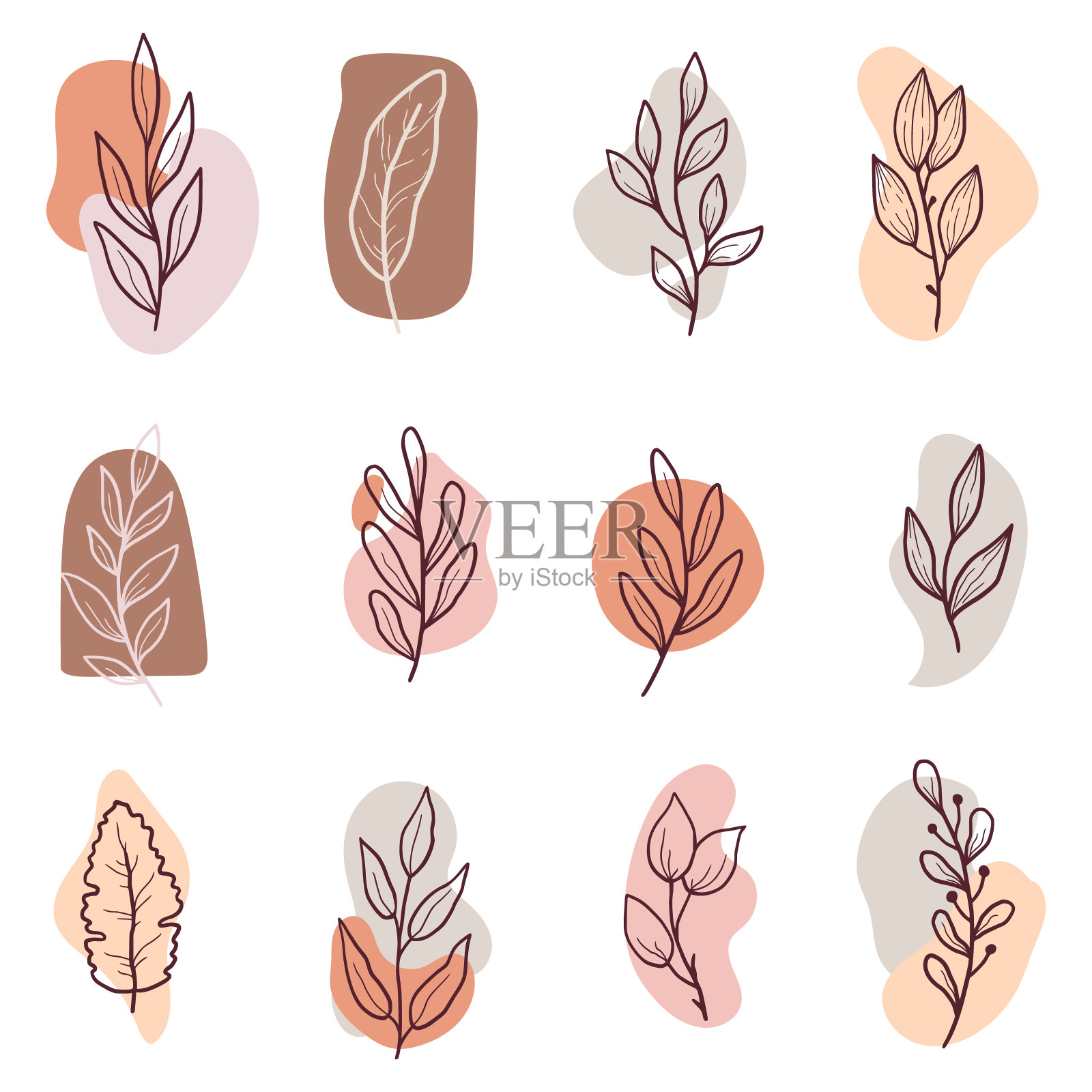 手绘Instagram故事的亮点插画图片素材