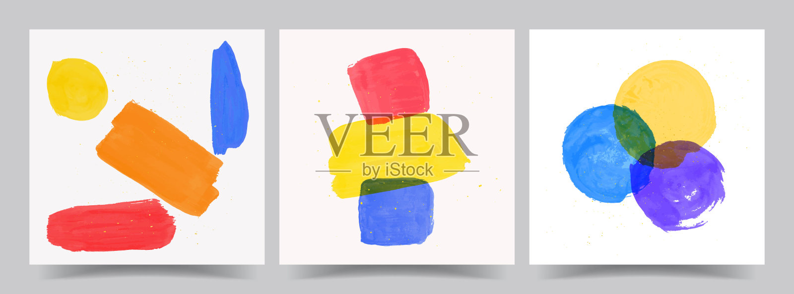 矢量插图。抽象的当代审美背景。设计社交媒体模板,网页横幅。墙装饰。现代艺术打印。水彩画。手绘艺术品收藏插画图片素材