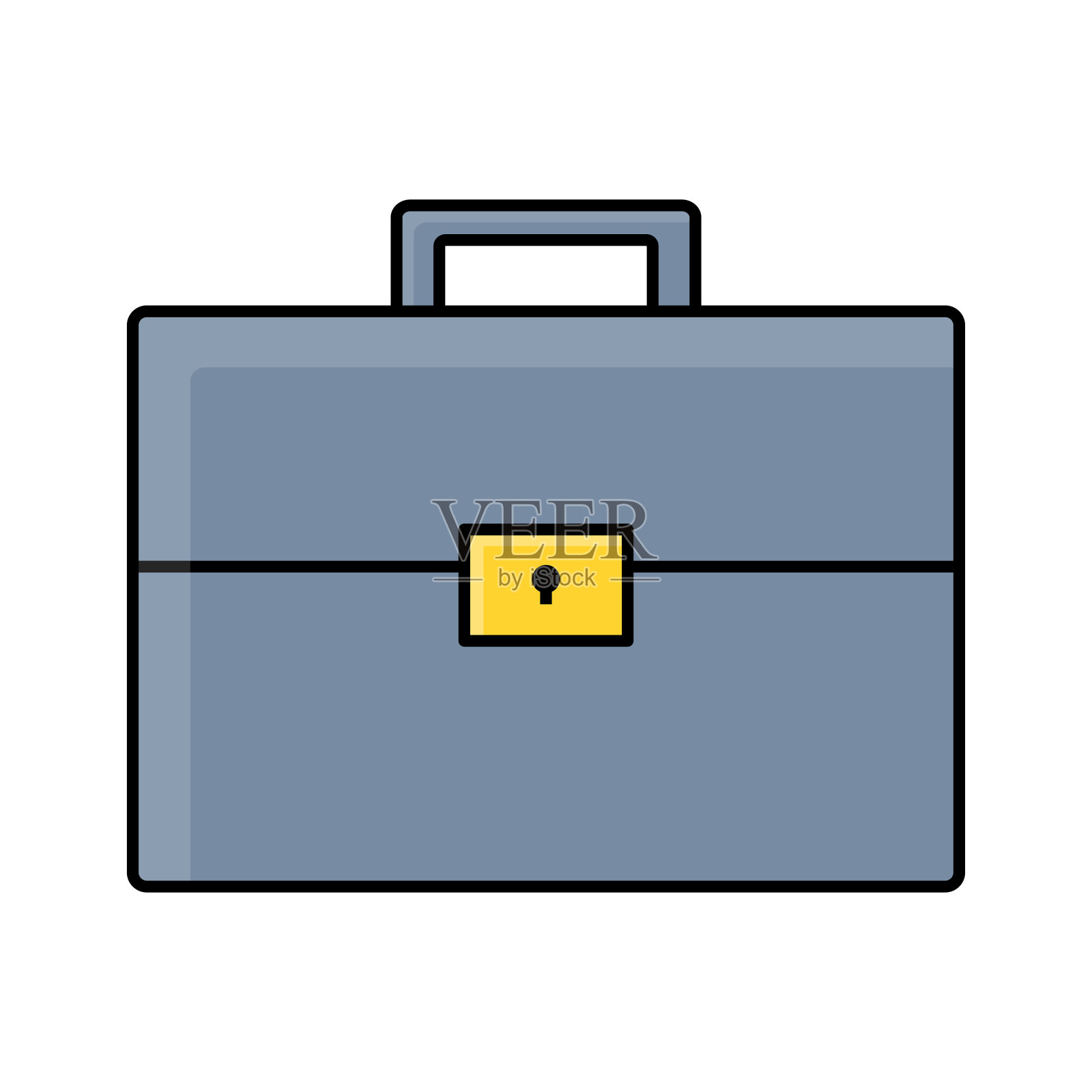 矢量插图的业务和投资组合在平坦的风格。孤立的白色背景。插画图片素材