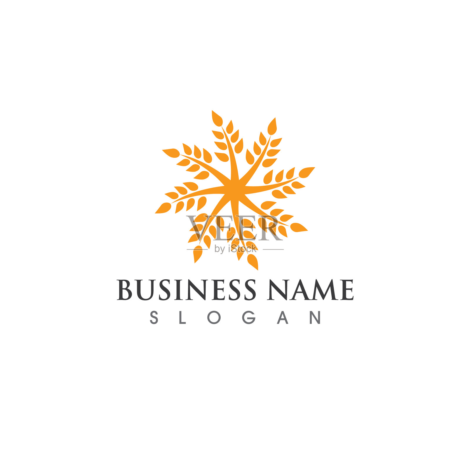 农业小麦插画图片素材