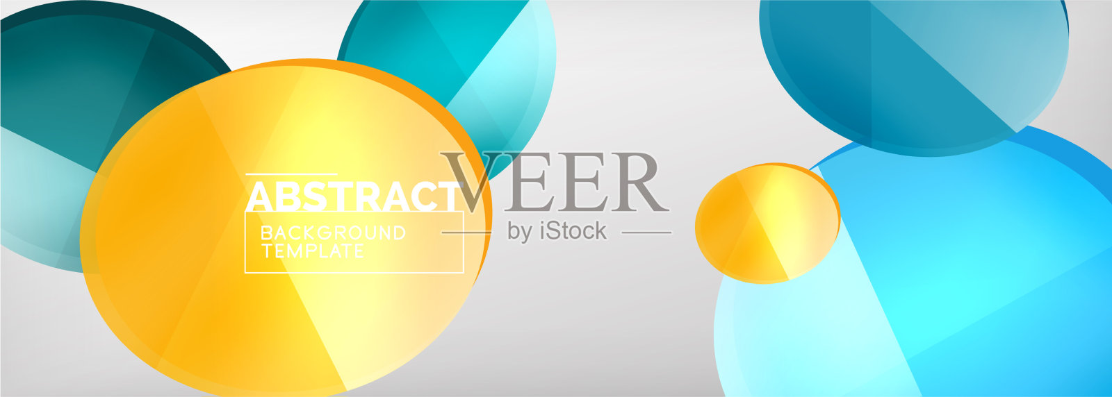 抽象光滑圆形背景插画图片素材