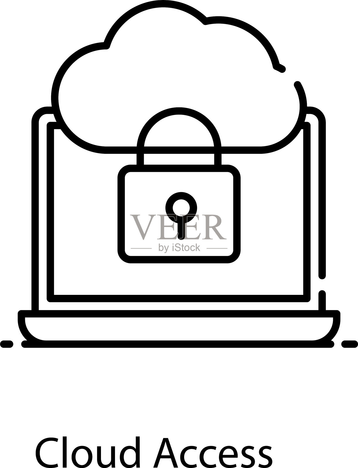 云访问插画图片素材