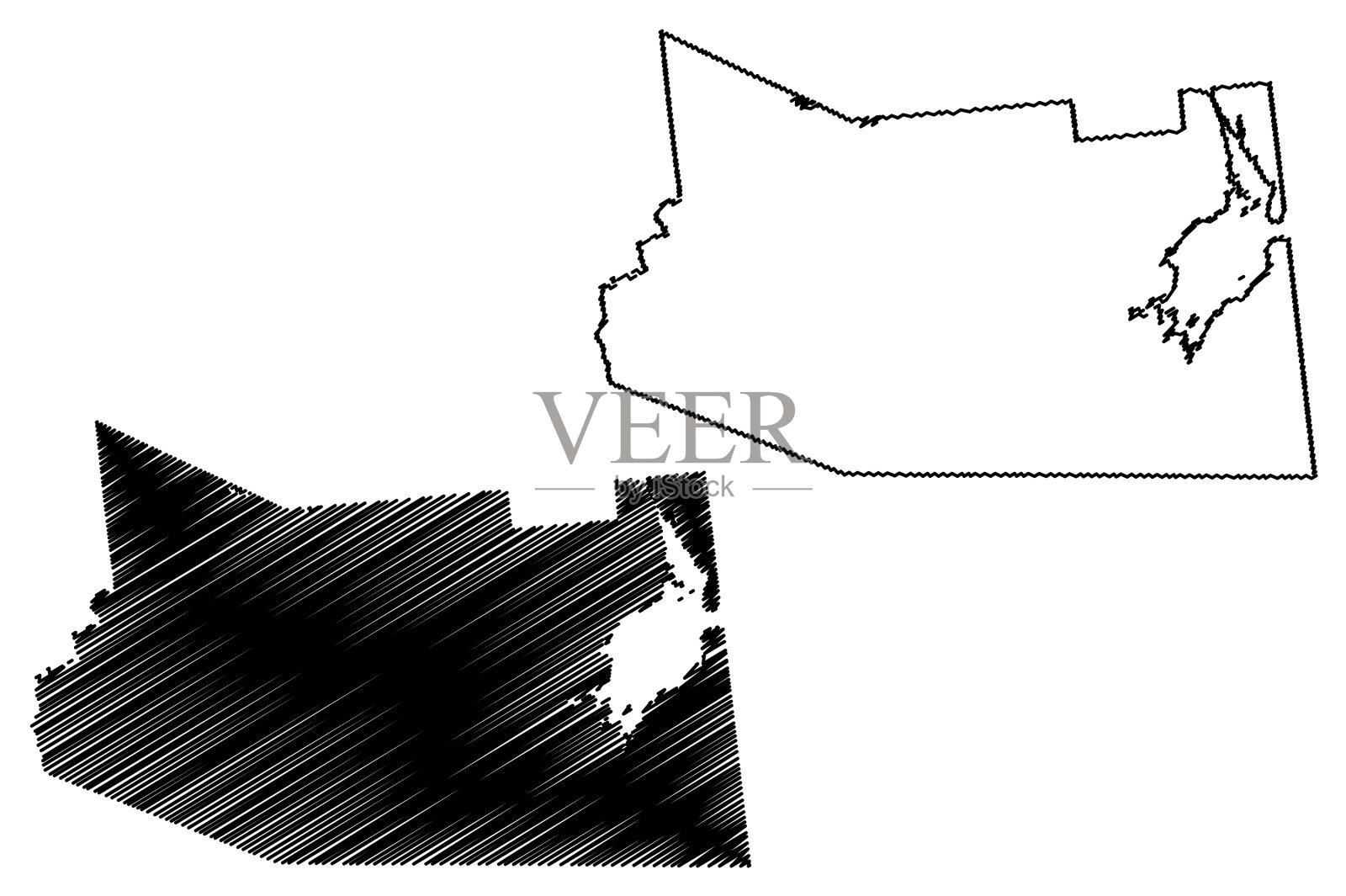 纽约州富尔顿县,美国联合县插画图片素材