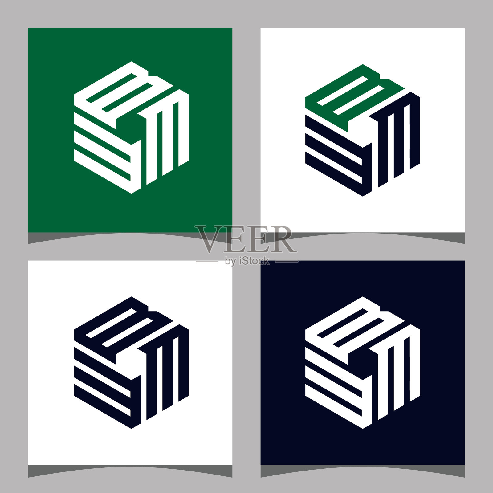 创意首字母蜜蜂标志设计理念图标素材