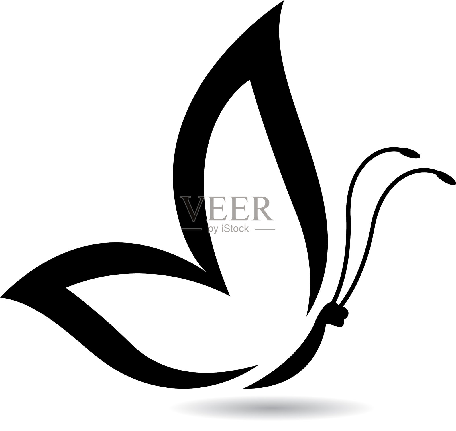 美蝶标志图像设计元素图片