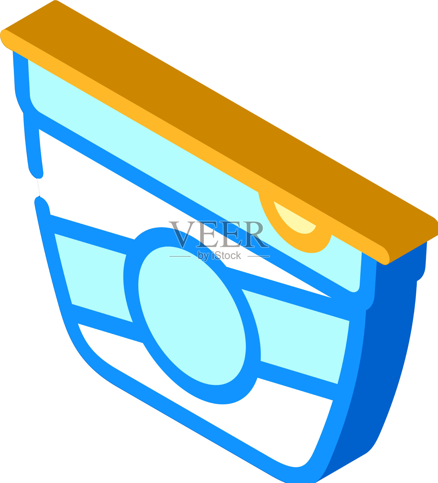 酸奶油包装等距图标设计元素图片