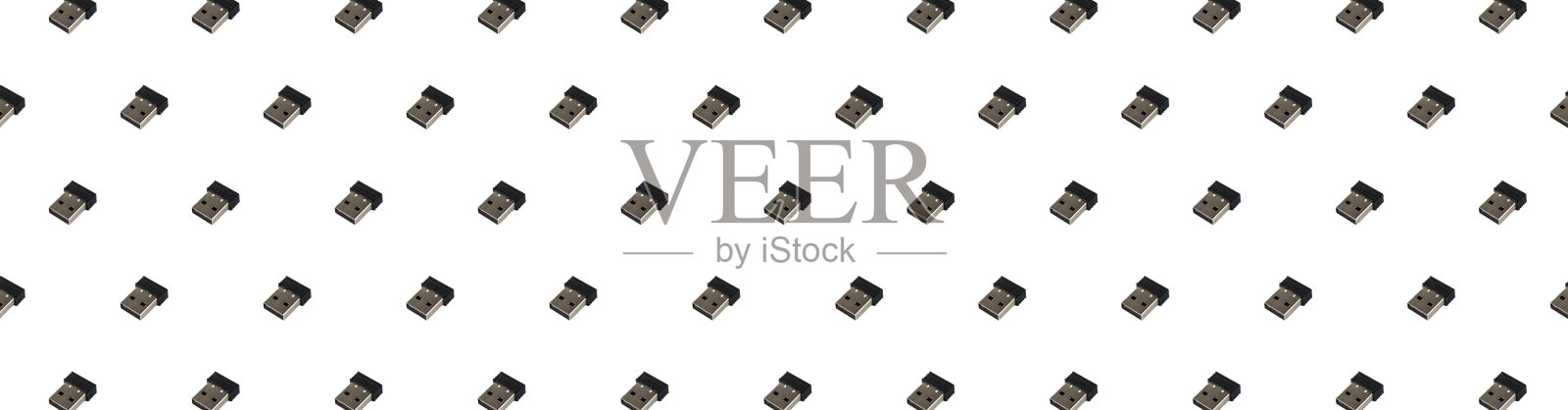 微距照片USB盘隔离在白色背景照片摄影图片