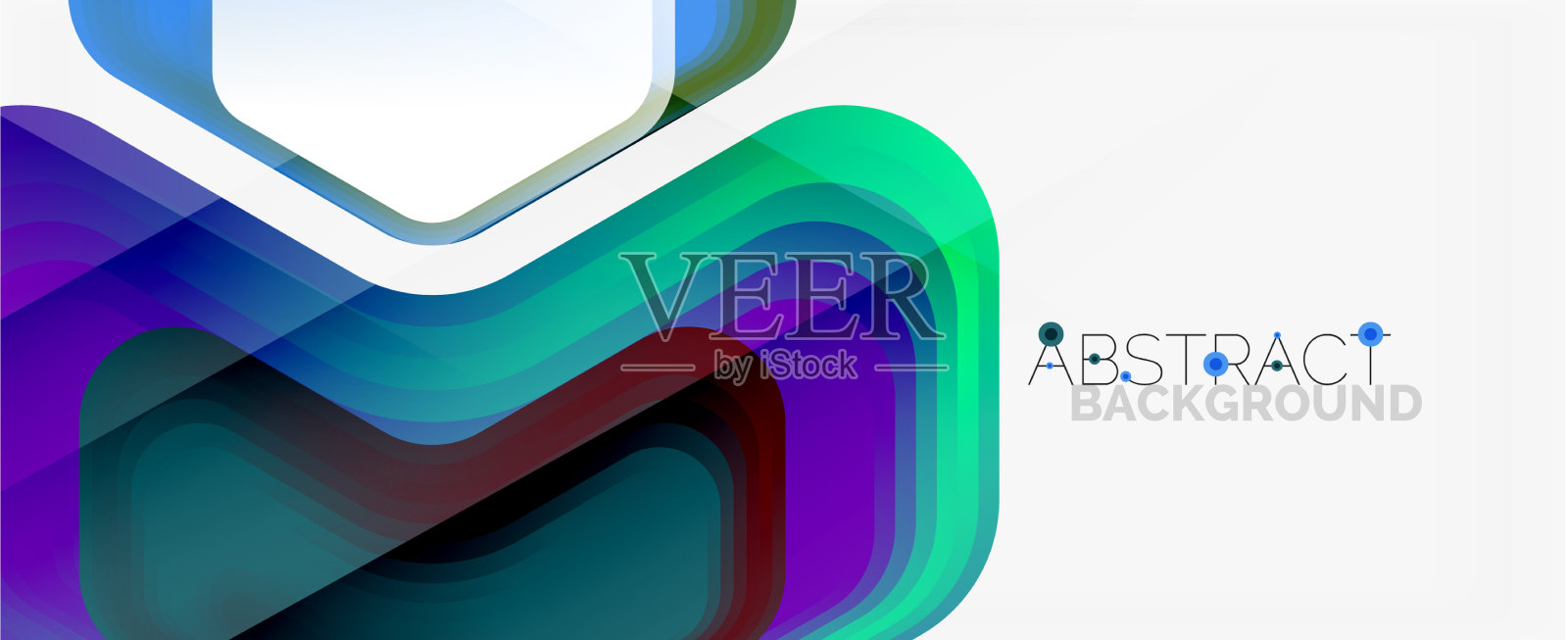 三维箭头几何构成抽象插画图片素材