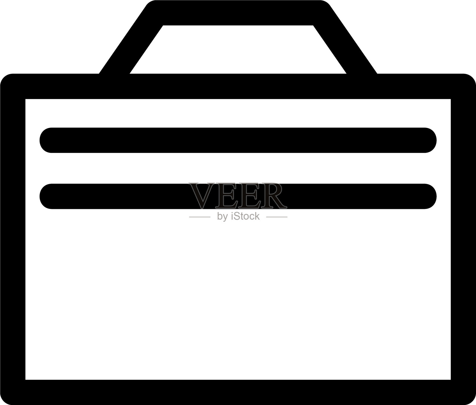 公文包图标或标志孤立标志符号图标素材