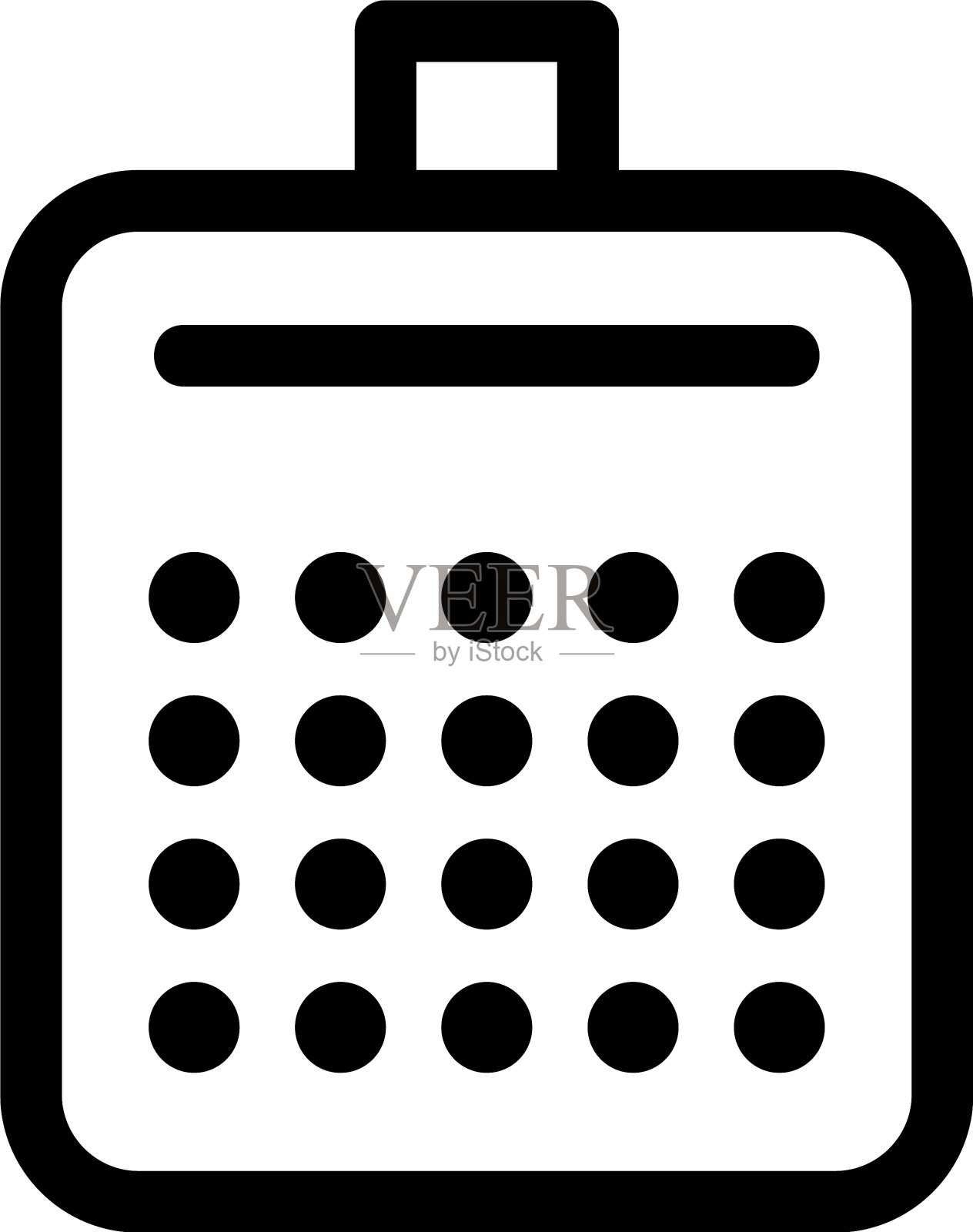 日历图标或标志孤立符号符号插画图片素材