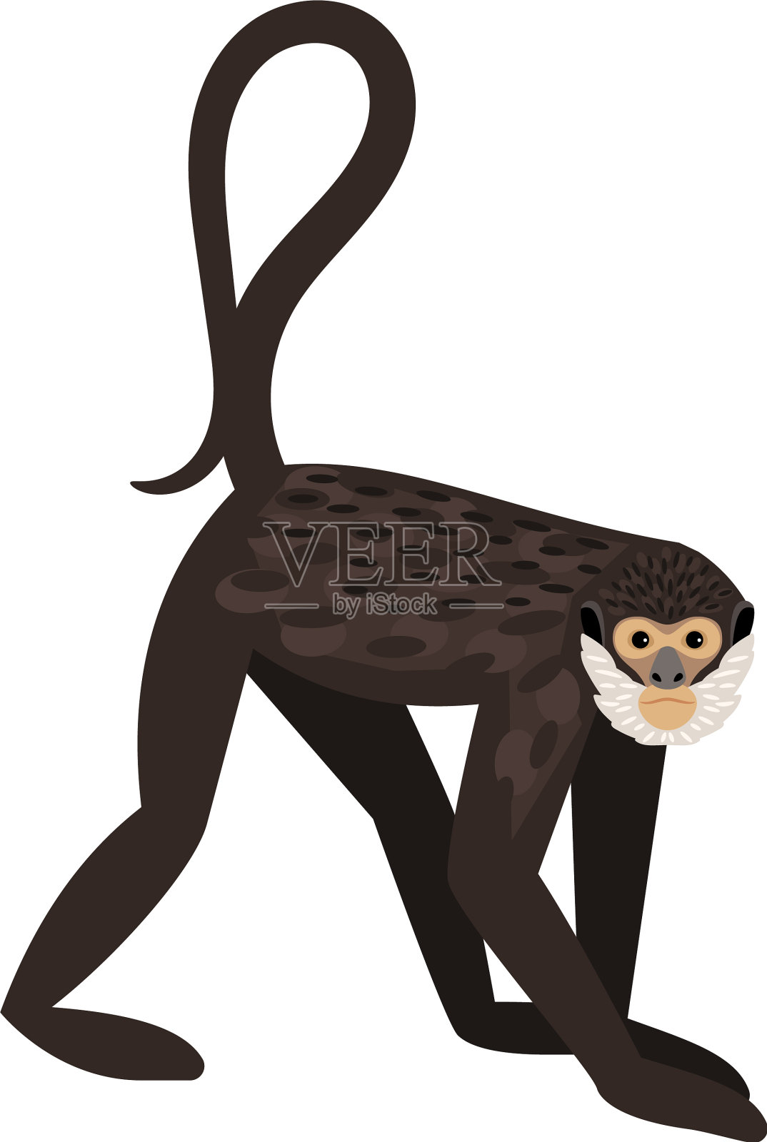 猴子的尾巴设计元素图片