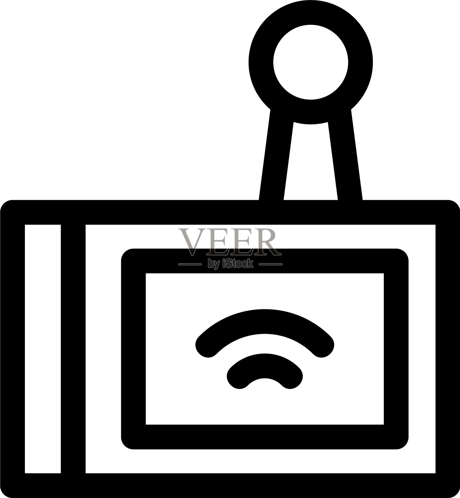 卫星无线电图标或标志孤立标志符号图标素材