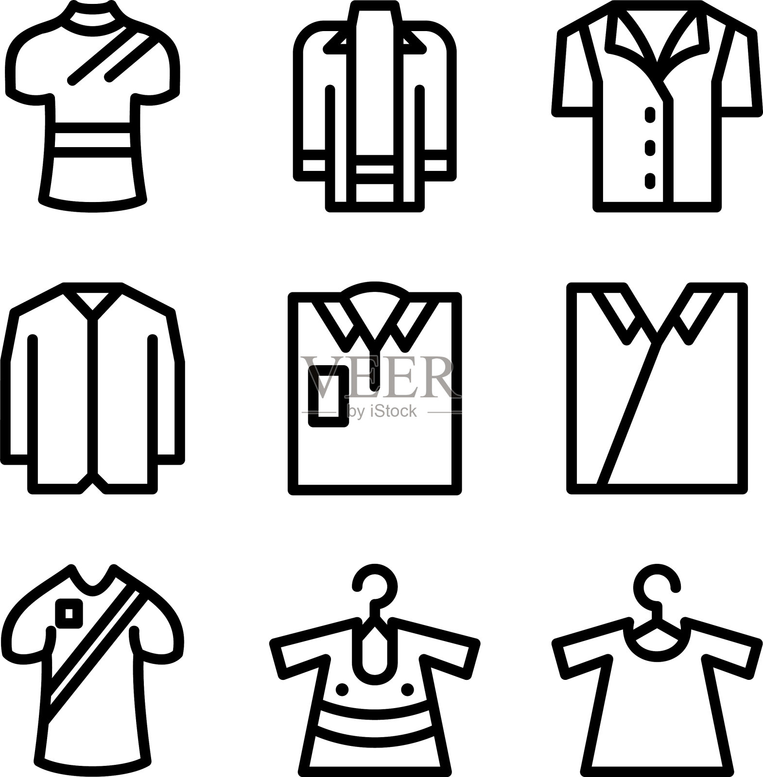 衬衫图标或标志孤立标志符号图标素材