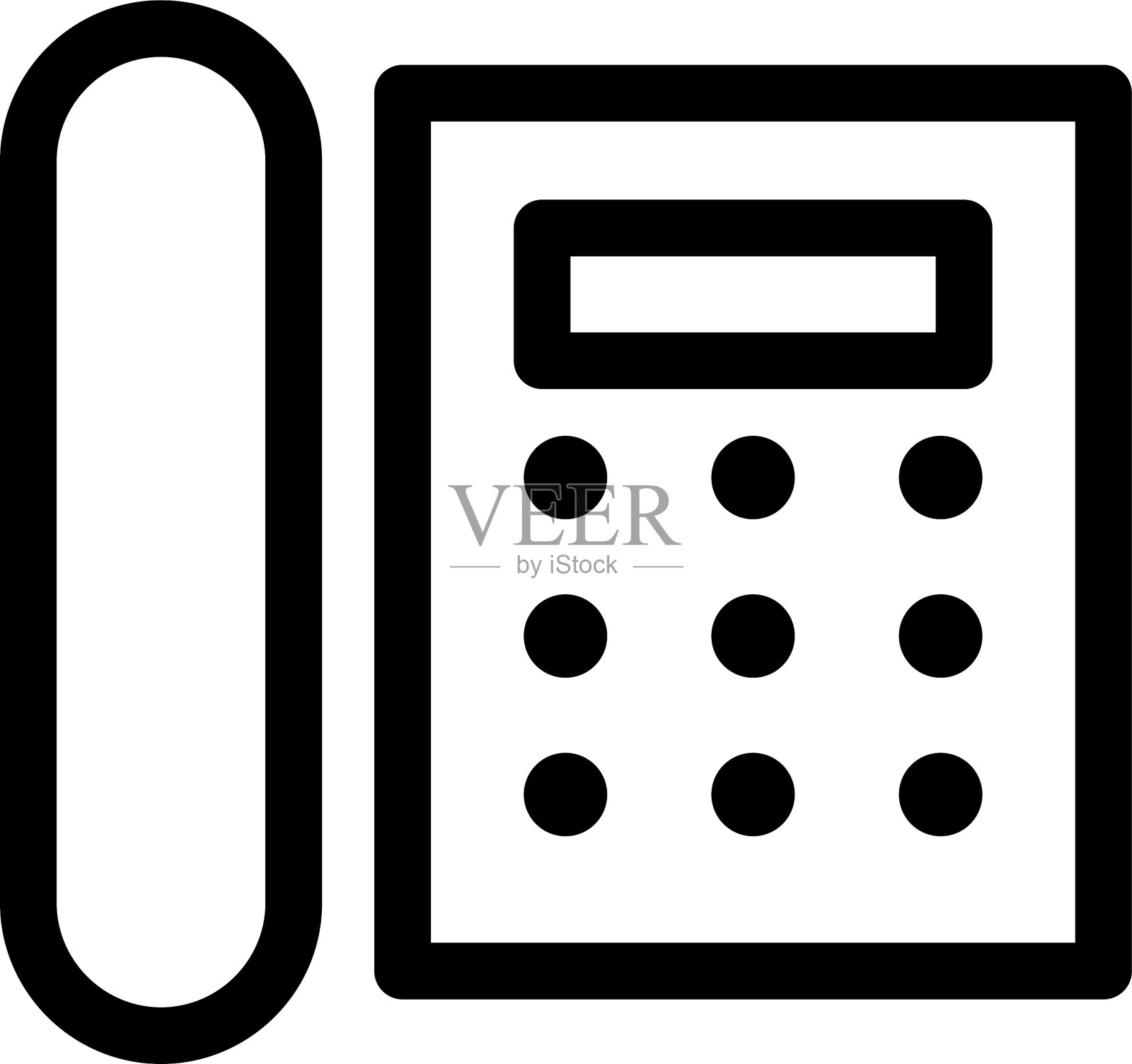 电话图标或标志孤立标志符号图标素材