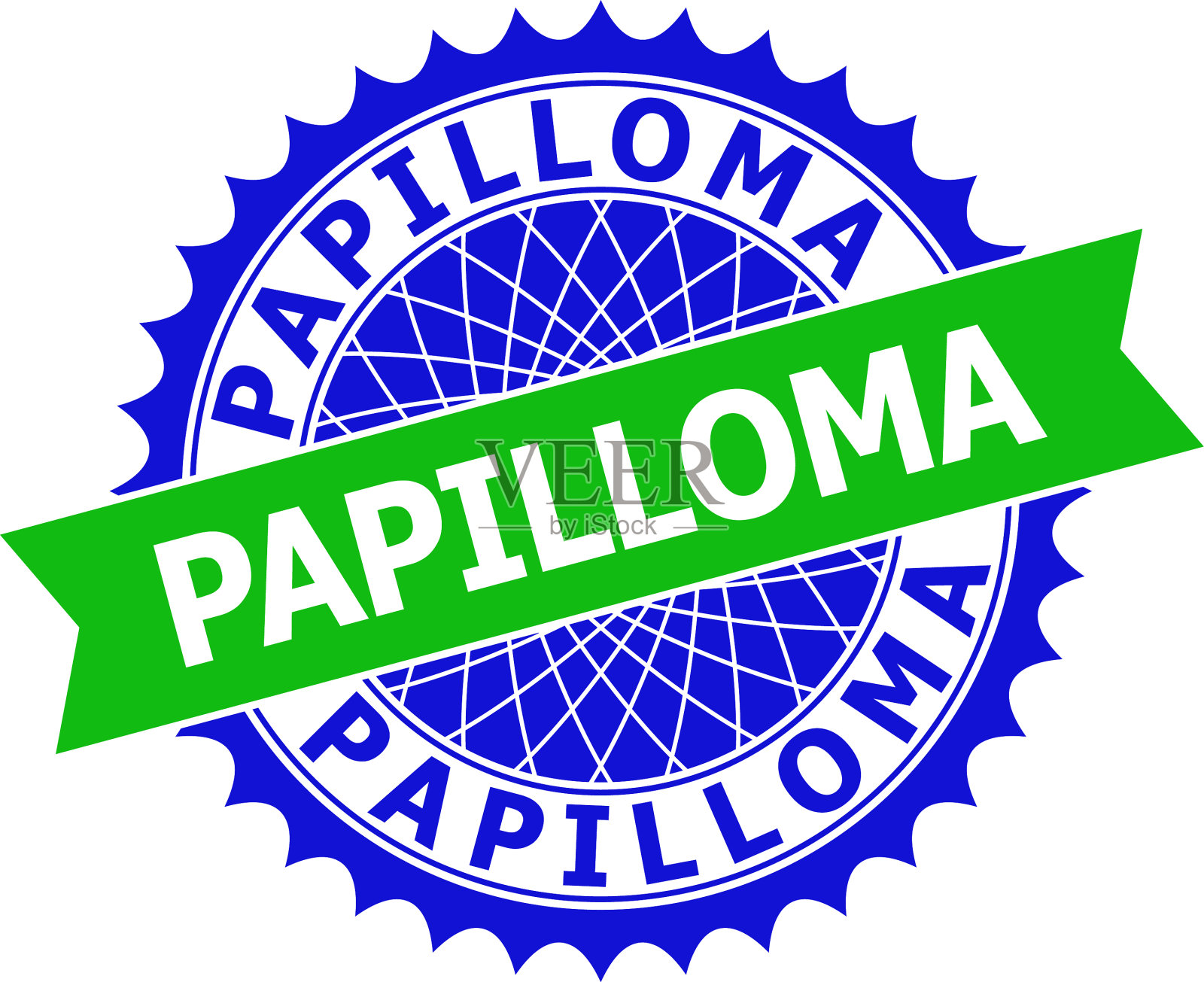 乳头状瘤为双色玫瑰结型干净模板插画图片素材