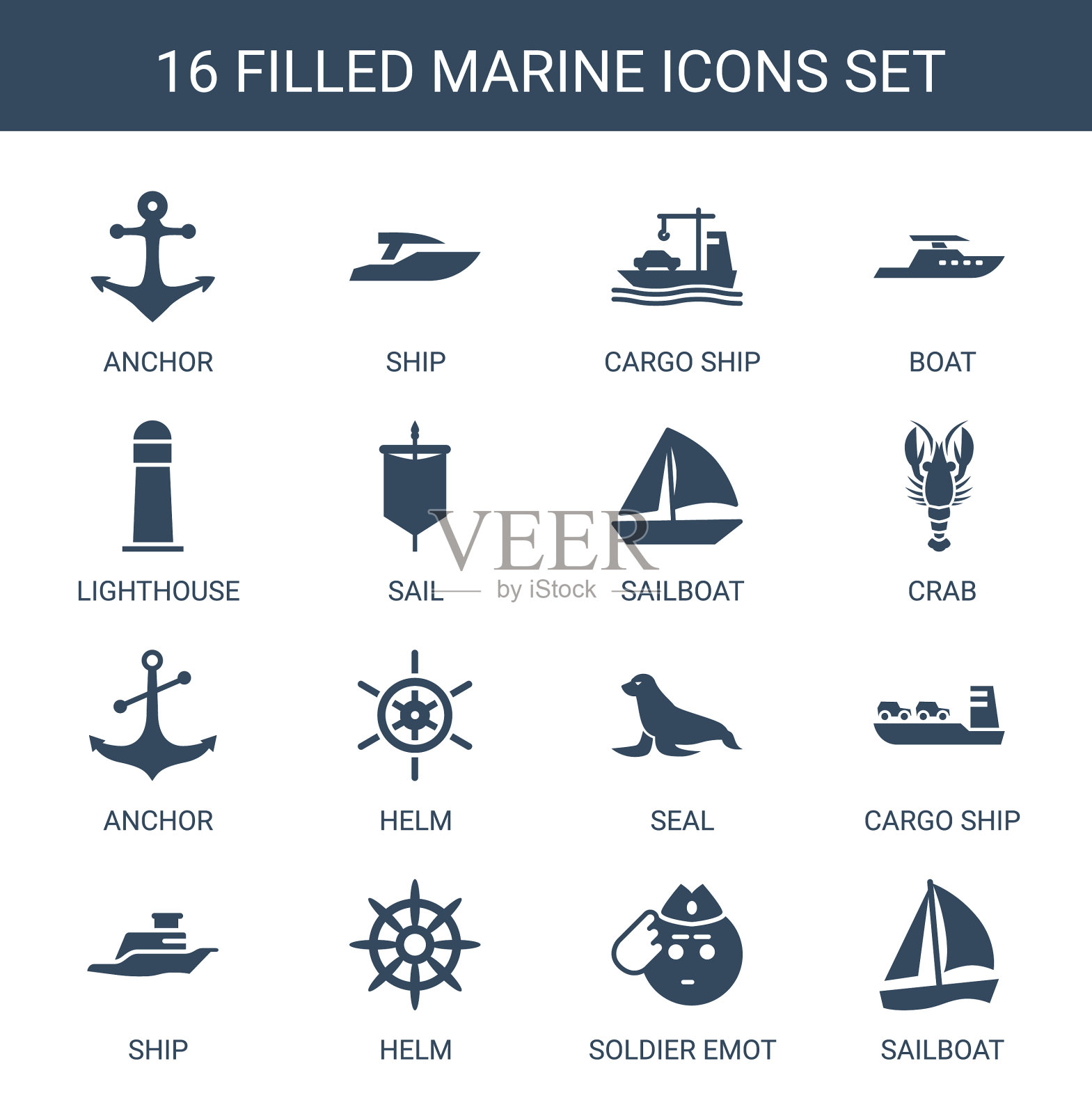 16海洋图标图标素材