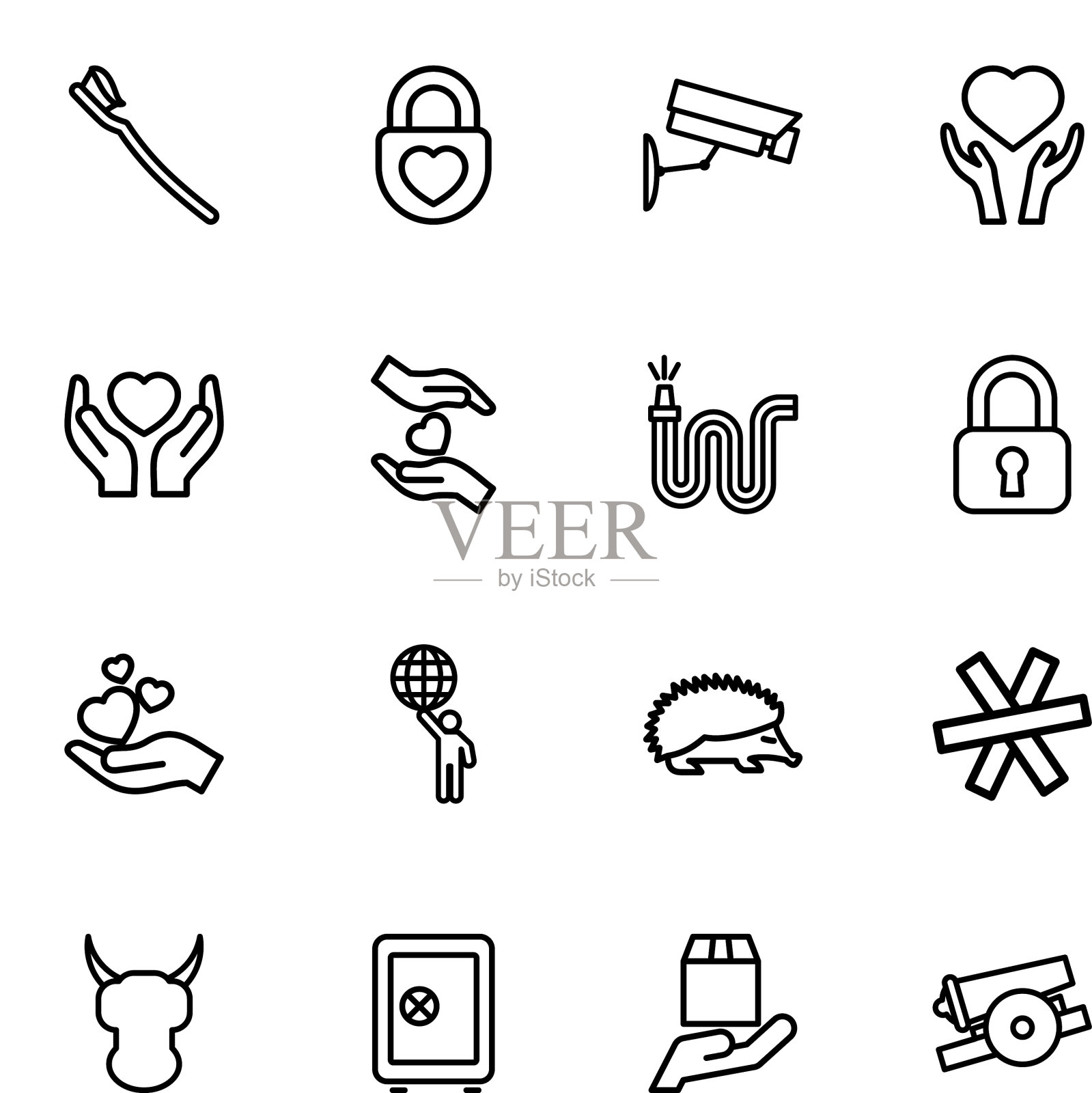 保护图标图标素材