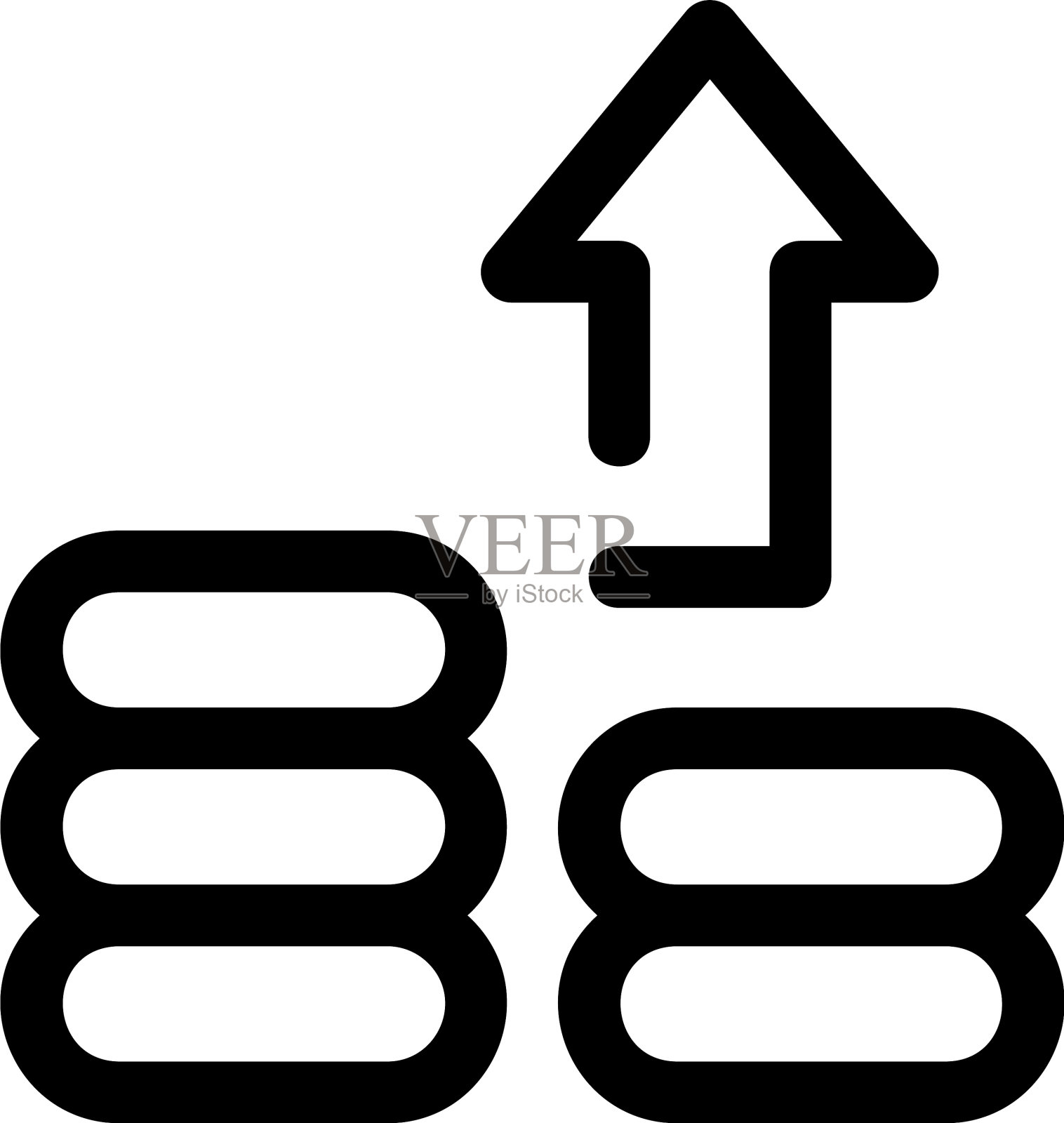 投资图标或标志孤立标志符号插画图片素材