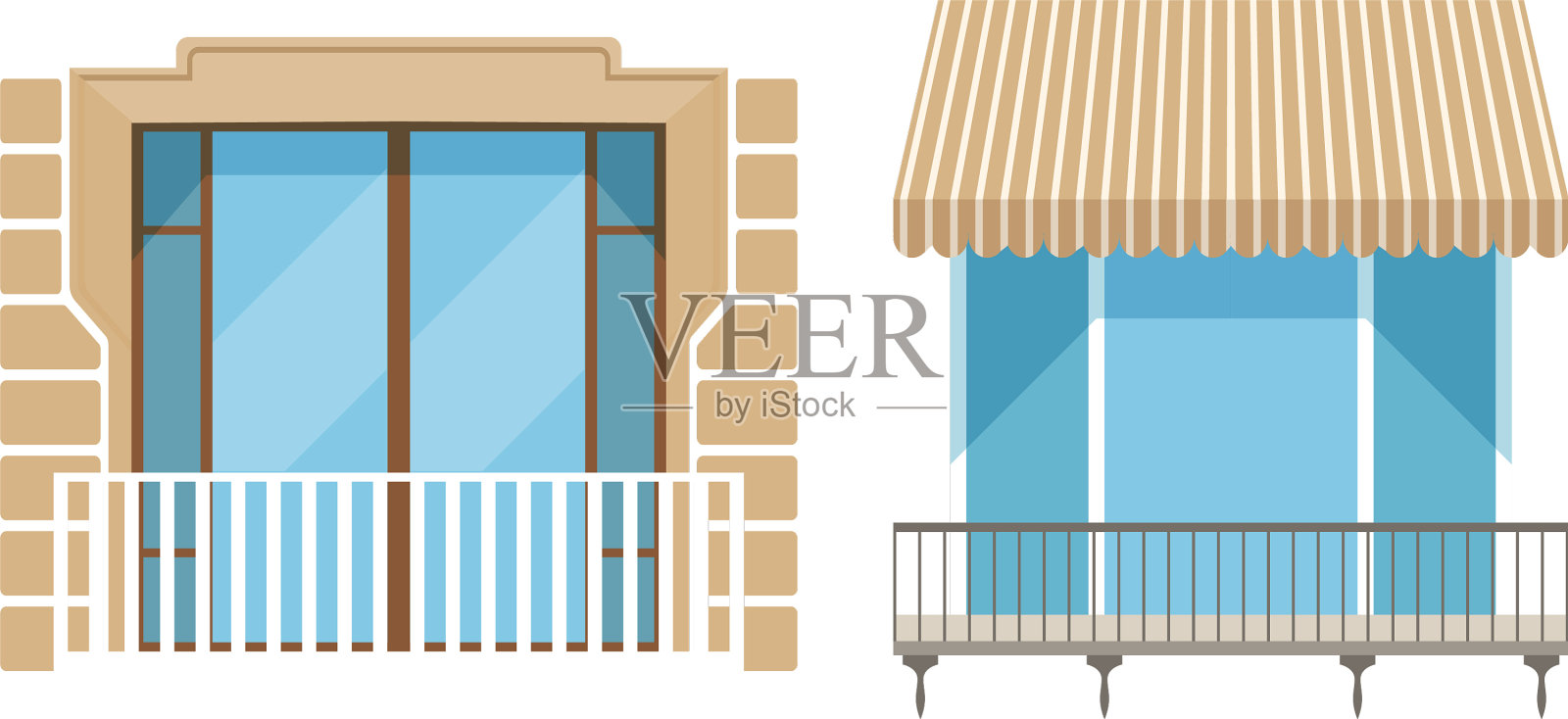 现代阳台窗户设置房屋立面设计设计元素图片