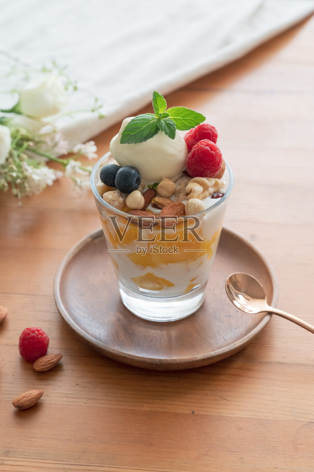 自制芒果冻糕照片摄影图片