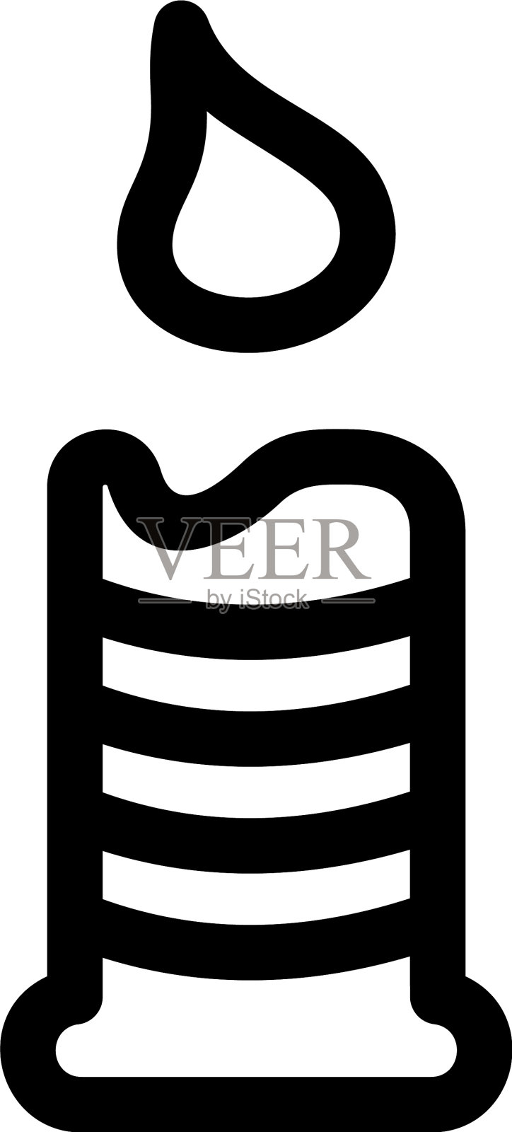 蜡烛图标或标志孤立标志符号图标素材