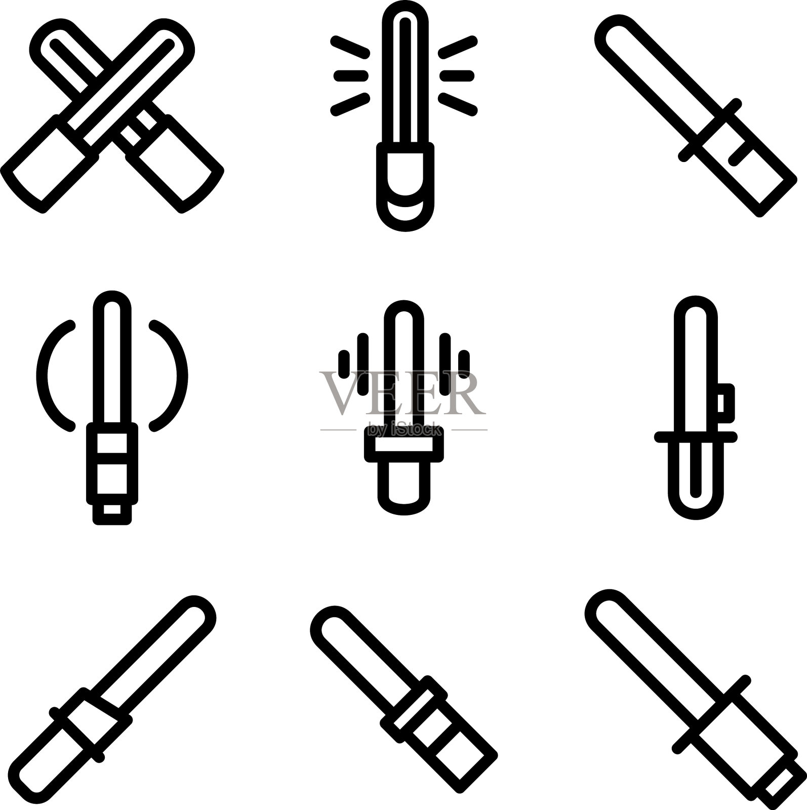 光剑图标或标志孤立符号符号图标素材