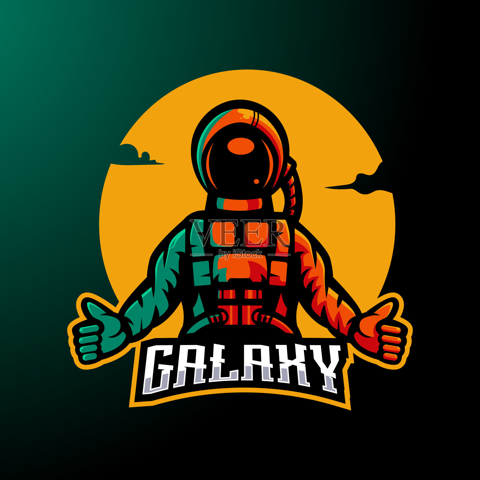 星系的象征插画图片素材