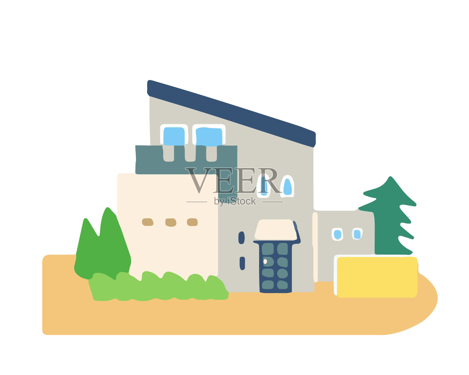 房屋插图插画图片素材