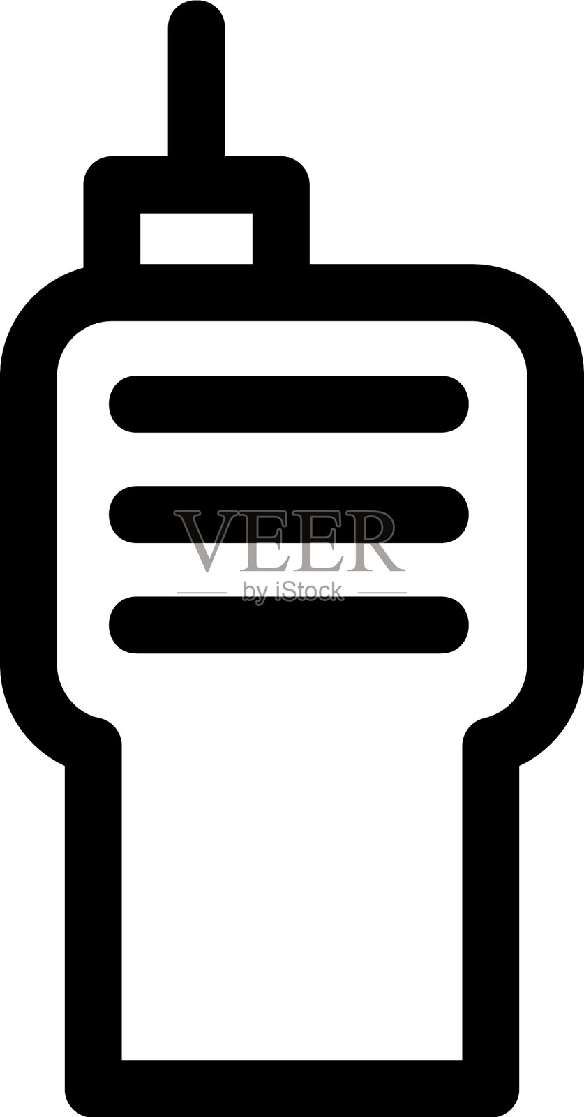 对讲机图标或标志孤立符号符号图标素材