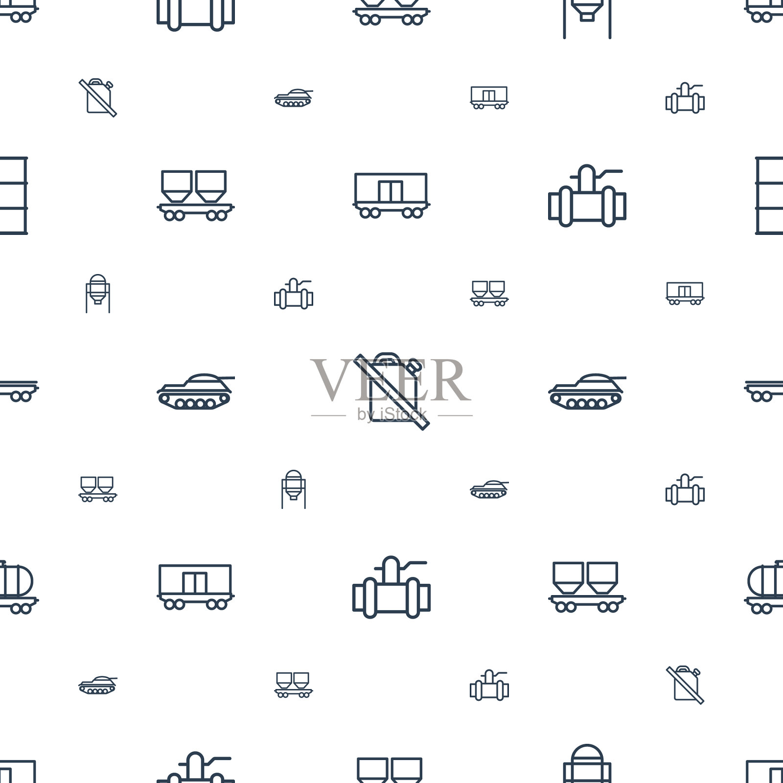 坦克图标图案无缝白色背景图标素材