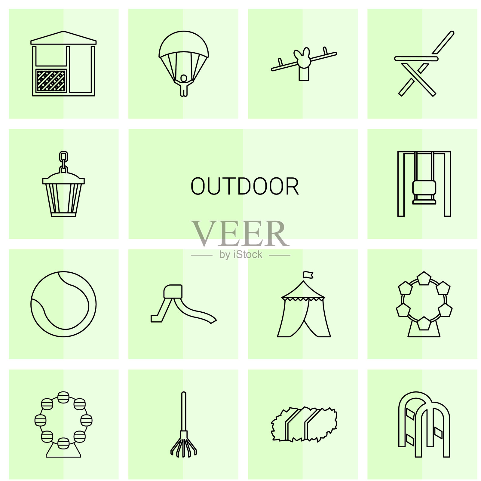 户外的图标图标素材