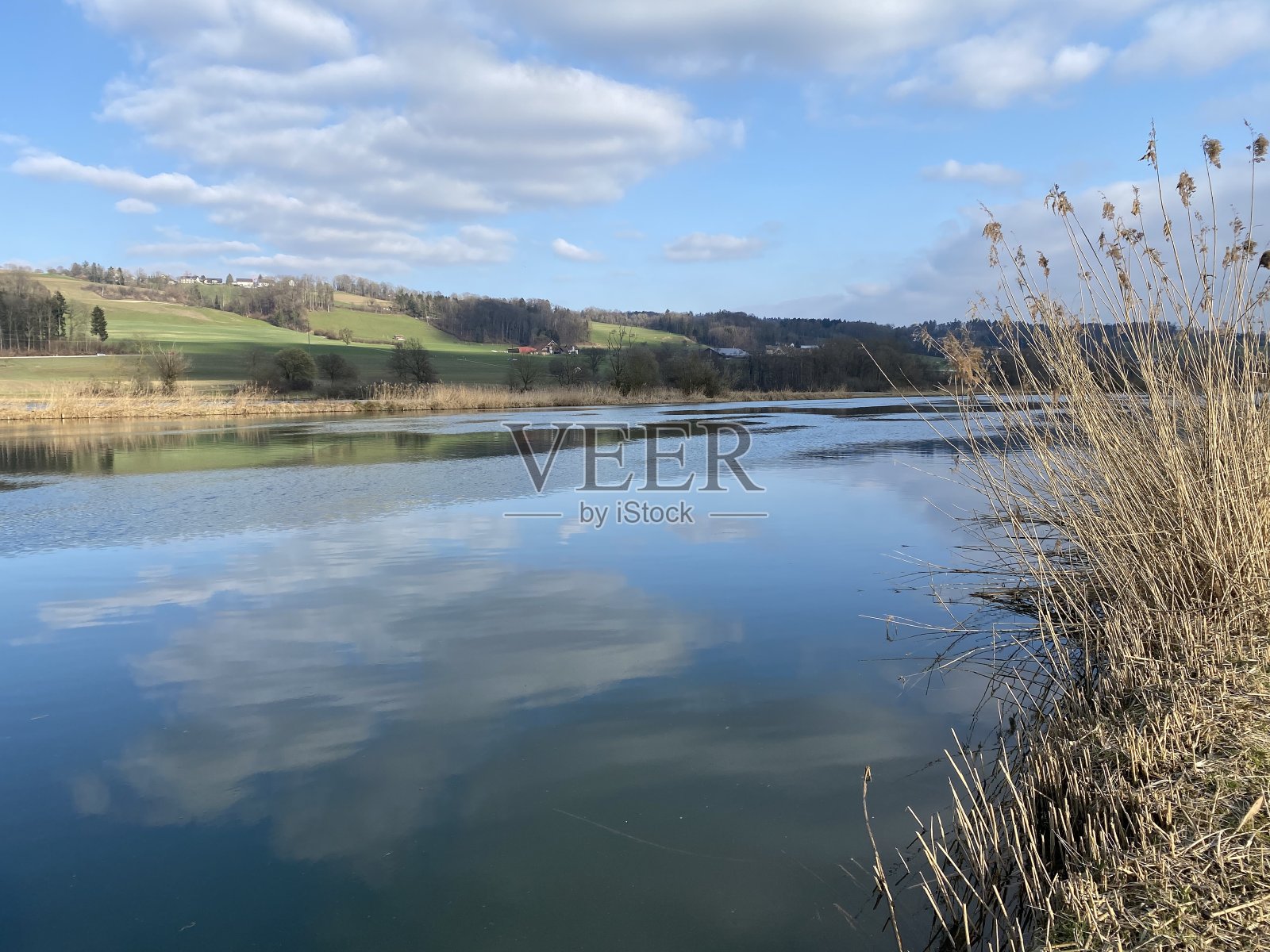 阿尔高罗伊斯河平原(Naturschutzzone Aargauische Auen in der Reussebene), Unterlunkhofen - Switzerland(瑞士)照片摄影图片