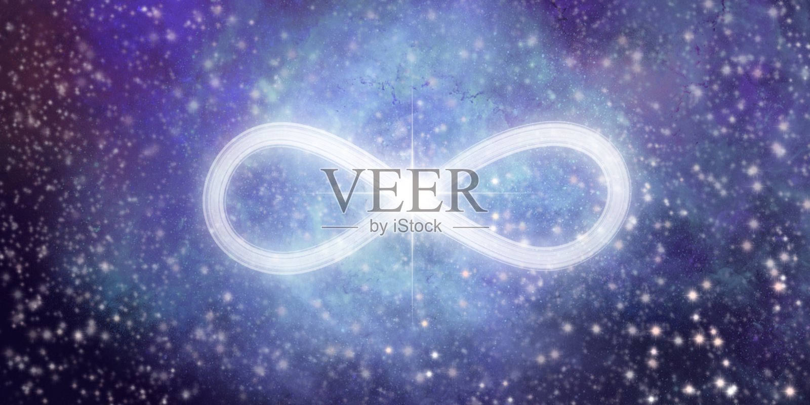 太空背景下的无限符号照片摄影图片