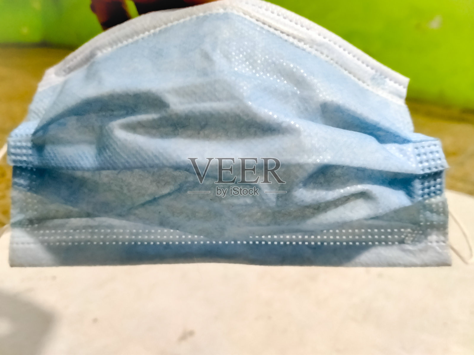 浅蓝色面具照片摄影图片