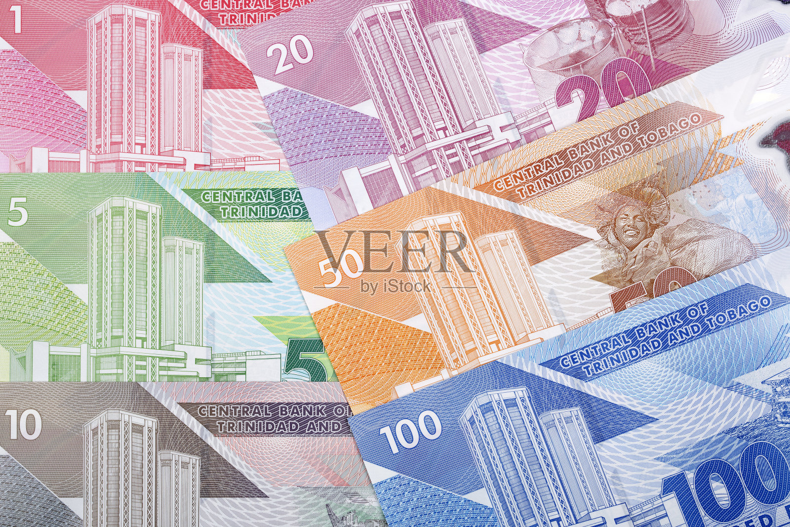 特立尼达和多巴哥元系列新钞票照片摄影图片
