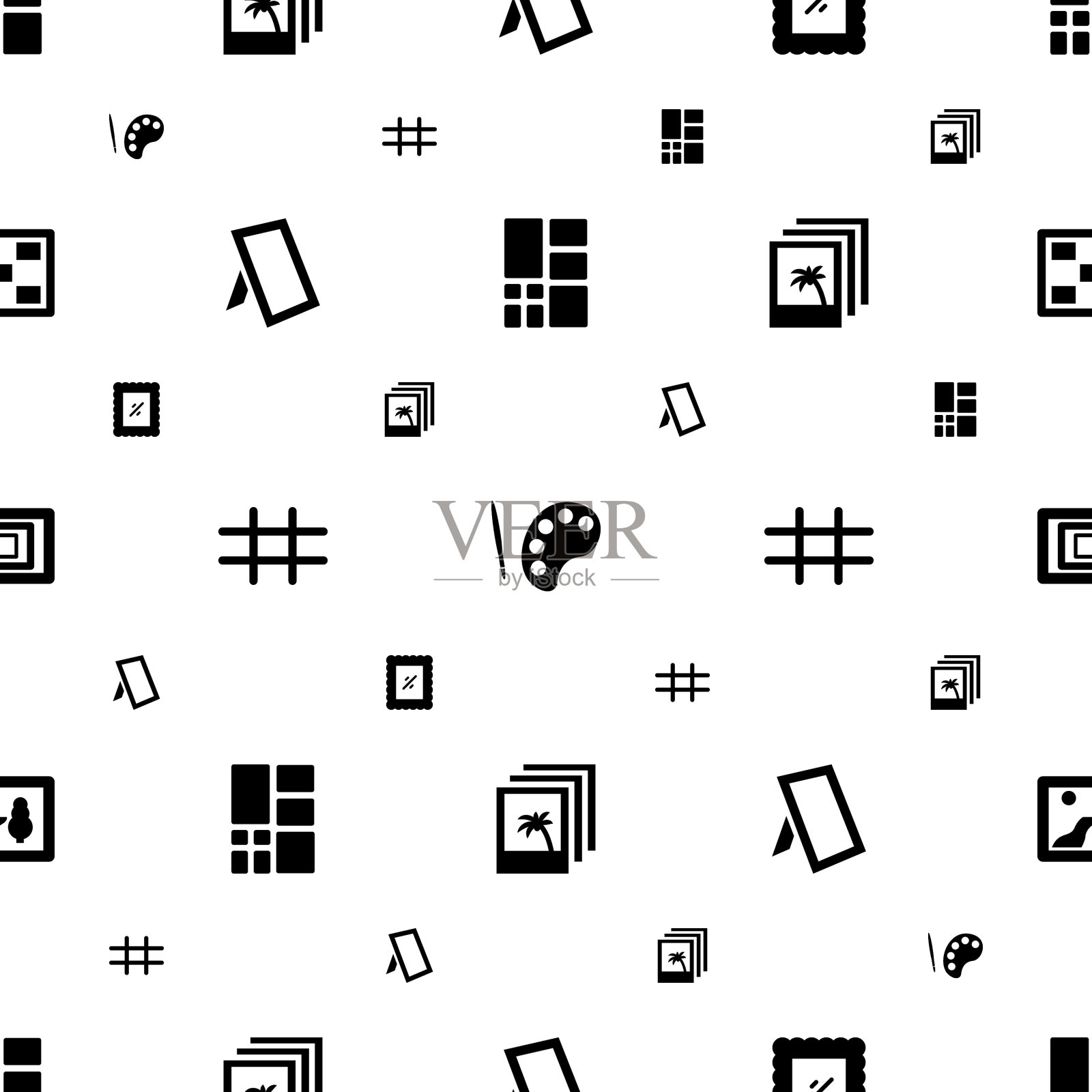 图库图标图案无缝白色背景插画图片素材