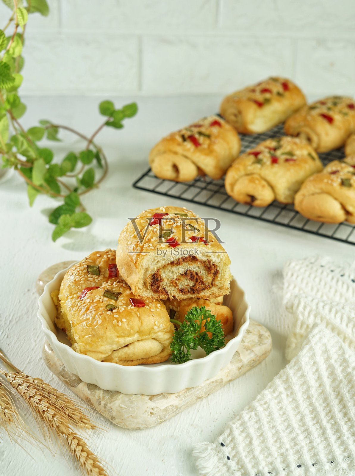 面包卷照片摄影图片