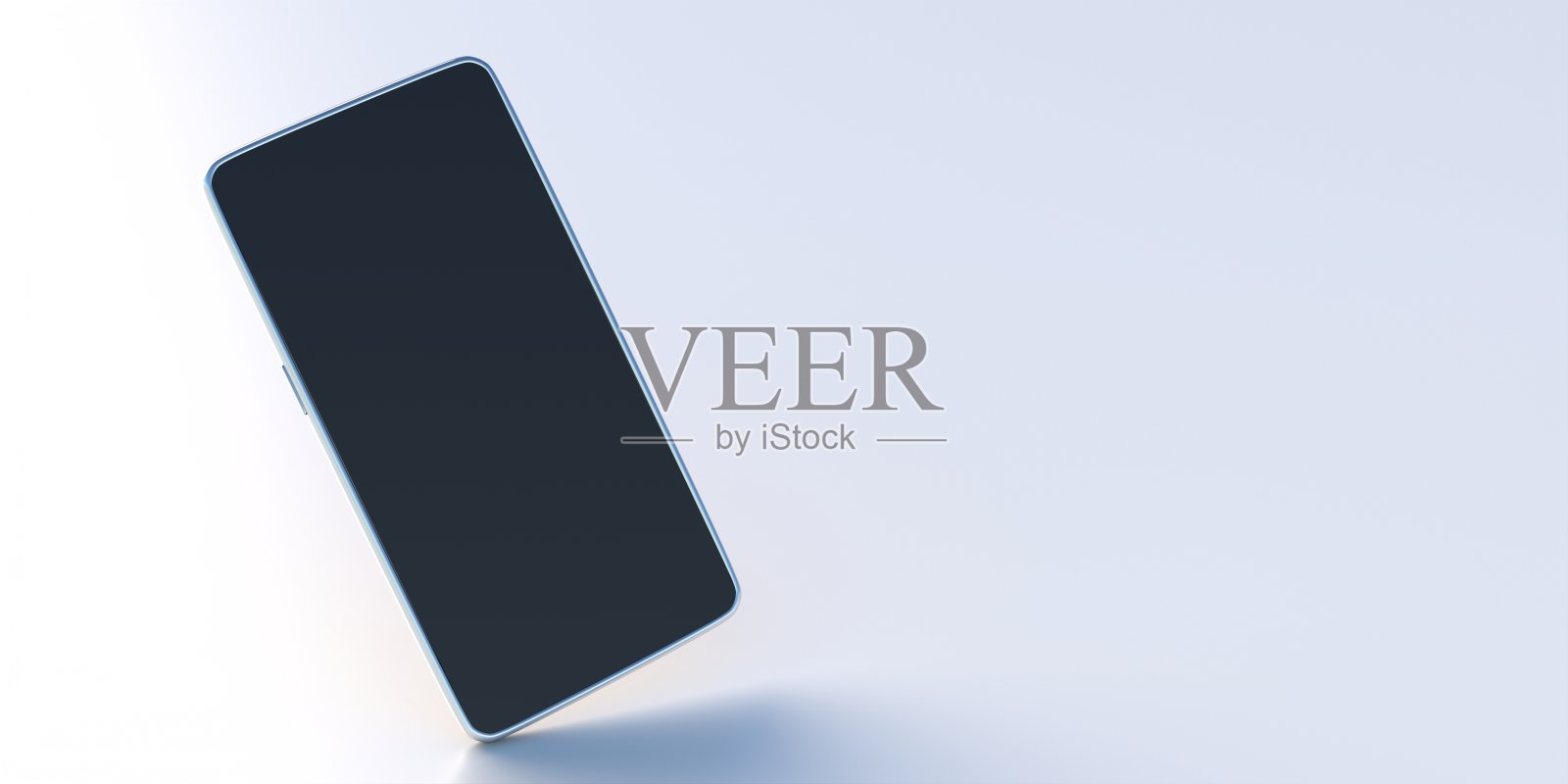 智能手机的空白屏幕,复制空间。三维演示照片摄影图片