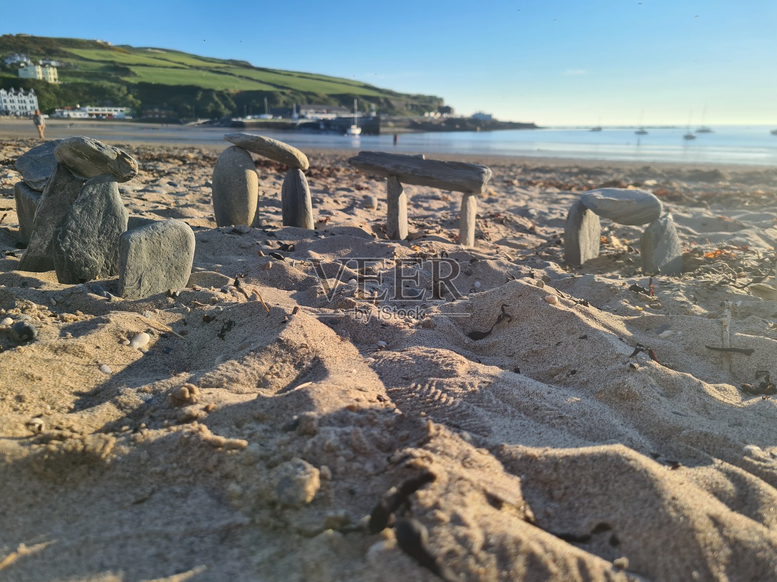 迷你石阵港艾琳海滩照片摄影图片