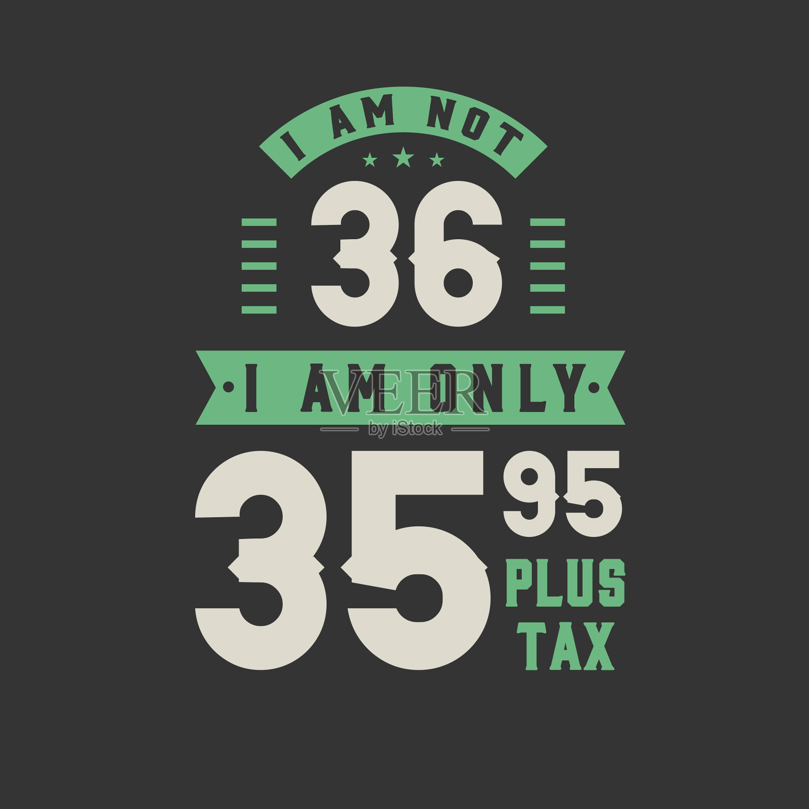 我不是36岁,我只是3595加税36岁插画图片素材