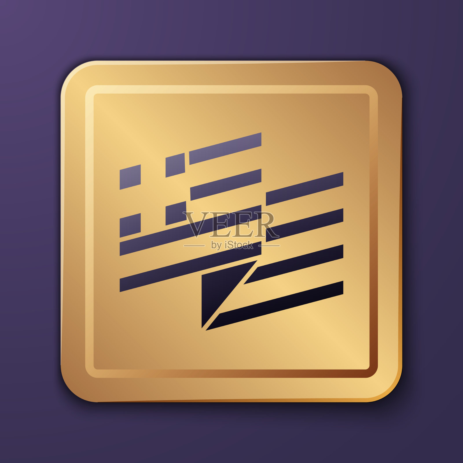 紫色希腊国旗图标孤立图标素材