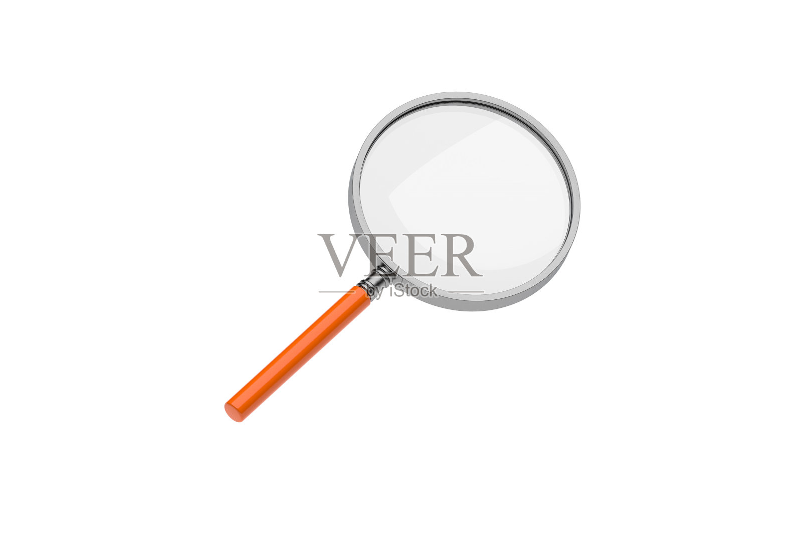 放大镜孤立在白色上照片摄影图片