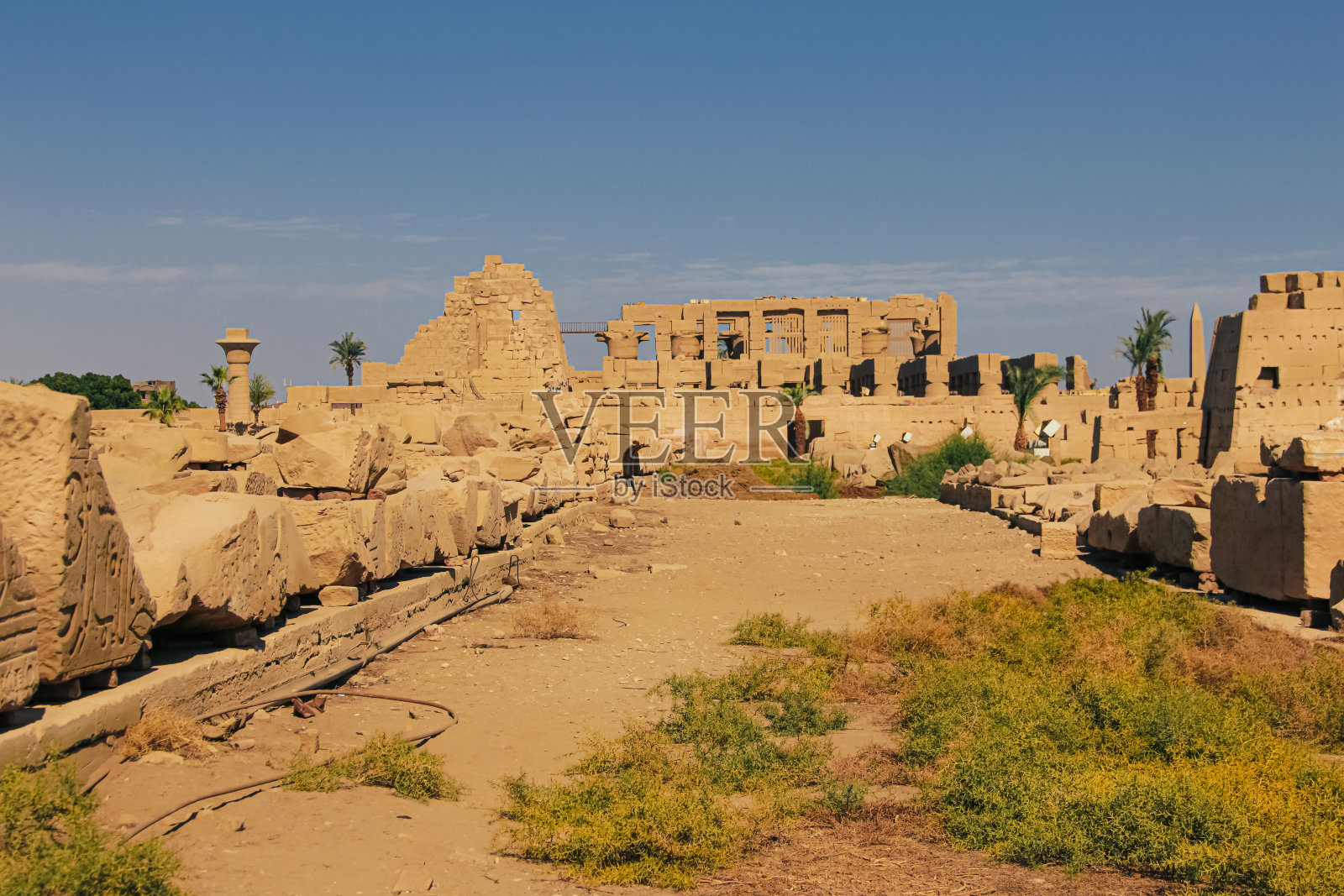 埃及卡纳克神庙遗址,卢克索最大的露天博物馆照片摄影图片